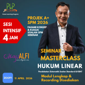Seminar MasterClass Hukum Linear (11 Apr 2026)